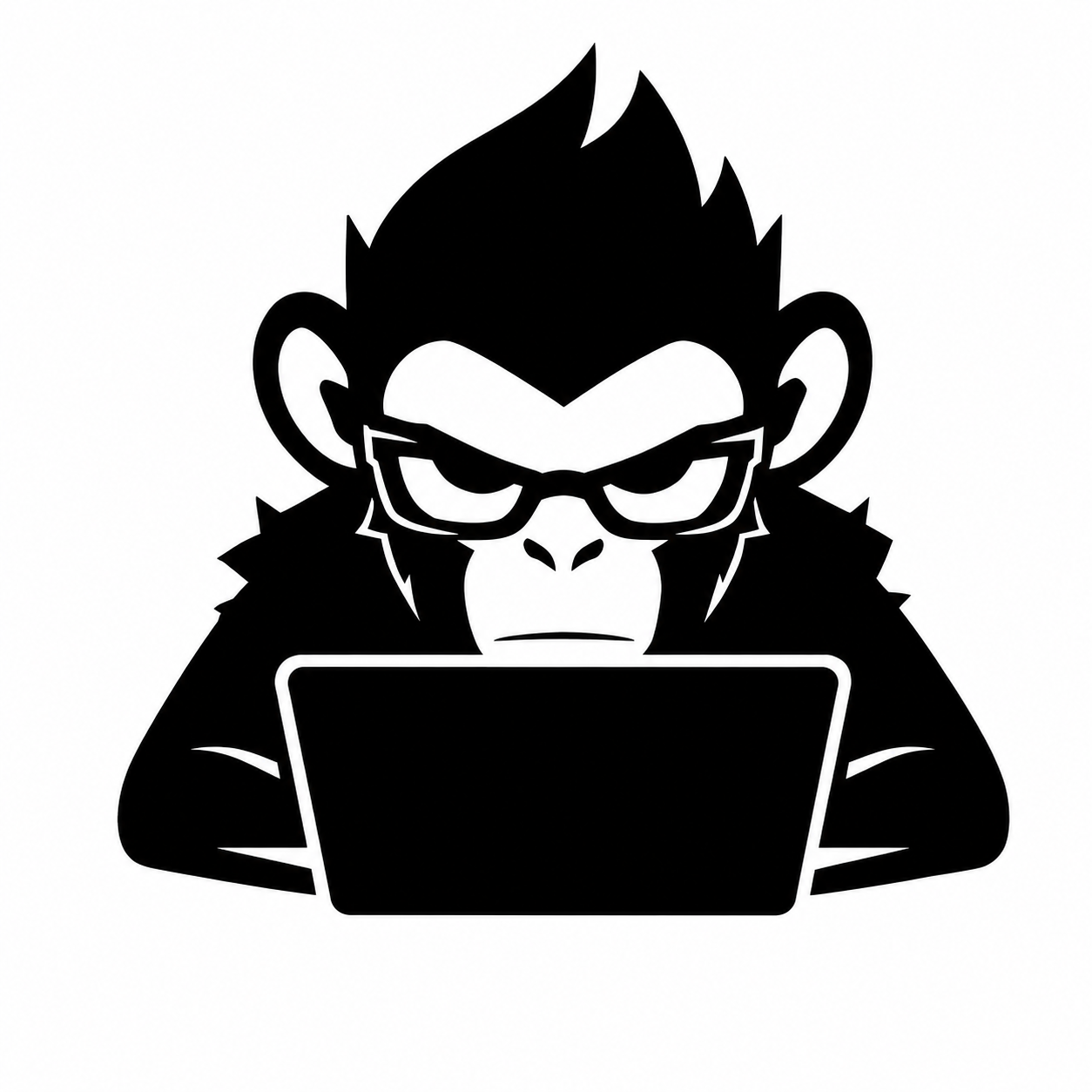 LoneMonkey developer working behind a laptop